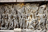 Prambanan - Ramayana reliefs of Shiva Temple. 